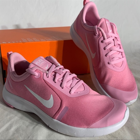 Nike Flex Experience RN 8 Running Sneakers Pink White Womans 6.5 - Picture 1 of 5